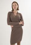 Платье Felix Hardy LONG SLEEVE CABLE, Brown - фото