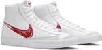 Кроссовки Nike Blazer Mid 77 'Sketch - Red', белый - фото 9