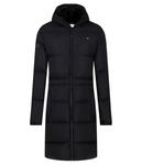 Пальто детское Tommy Hilfiger длинное с искусственным мехом, черный - фото 3