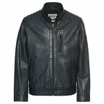 Кожаная куртка Camel Active Mit Aufgesetzten Taschen, темно-синий - фото