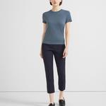 Облегающие укороченные брюки Treeca THEORY, темно-синий - фото 5