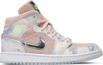 Кроссовки Wmns Air Jordan 1 Mid SE P(HER)SPECTIVE, фиолетовый - фото