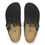Сандалии-клоги Birkenstock Boston Suede Leather, черный - фото 6