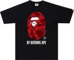 Футболка BAPE Color Camo By Bathing Tee 'Black/Red', черный - фото