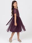 Детское платье миди с пайетками Maya Deluxe, Berry - фото 2