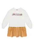 Платье с логотипом Moschino Kids, белый - фото