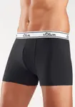 S.Oliver Boxer (упаковка, 3 шт.), с тканым поясом белого цвета, черный - фото 2