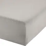 Простыня на резинке Boxspring Freising" silver 120x200 cm - 130x220 cm" Erwin Müller - фото