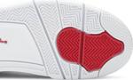 Кроссовки Air Jordan 4 Retro Red Metallic, белый - фото 5
