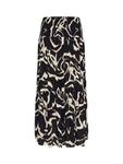Батик абстрактная макси-юбка KAFFE, Black/Multi - фото 6