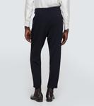 Прямые брюки из натуральной шерсти Giorgio Armani, Dark Navy - фото 4