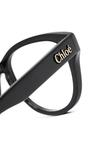 Chloé Eyewear очки в квадратной оправе с логотипом, черный - фото 3