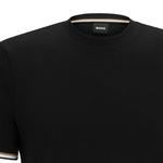 Футболка Boss Stripe Trim Crewneck HUGO BOSS, черный - фото 8