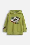 Детская хлопковая толстовка Coccodrillo, зеленый - фото