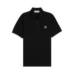 Поло Stone Island Compass Patch Logo Polo, Black - фото