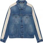 Куртка Palm Angels Track Denim Jacket 'Light Blue', синий - фото