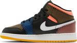 Кроссовки Air Jordan 1 Mid MMD GS Multi Grid, черный - фото 3