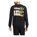 Толстовка Men's adidas neo Alphabet Pattern Printing Sports Round Neck Pullover Black, мультиколор - фото