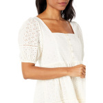 Платье Madewell, Eyelet-Mix Tiered Mini Dress - фото 3