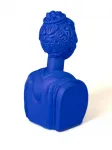 Бюст poppea из терракоты, 46х24х18 см, Seletti, синий - фото 3