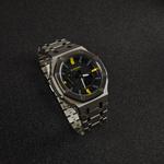 CASIO Кварцевые часы унисекс с черным циферблатом на стальном браслете - фото 5