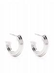 Серьги-кольца ridge среднего размера Missoma, серебряный - фото