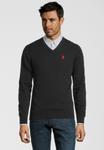 Свитер с v-образным вырезом U.S. POLO ASSN. Sweater, черный - фото 2