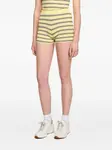 Полосатые шорты в рубчик SANDRO, желтый - фото 4