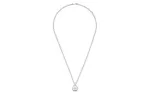 GUCCI Серебряное колье с фирменным подвесом - фото 4