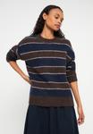 Джемпер Samsøe Samsøe JEANNE SWEATER, Black Coffee/Dark Brown - фото 4