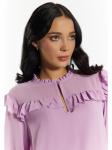 Блузка faina, сиреневый - фото 5