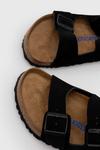 Замшевые шлепанцы Arizona Birkenstock, черный - фото 4