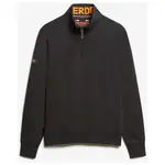 Свитер Superdry Core Logo Henley half zip, черный - фото 3