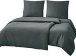 Комплект постельного белья RUIKASI, 4 предмета, 135х200/80x80, антрацит - фото