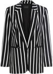 Полосатый пиджак Bodyflirt, черный - фото