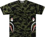 Футболка BAPE 1st Camo Side Shark Tee 'Green', зеленый - фото 2