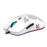 Проводная игровая мышь Ajazz AJ390, белый - фото 3