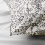 Наволочка Ikea Rodgersia, 50х60 см, серый/белый - фото 2