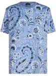 Футболка с принтом ETRO, синий - фото