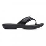 Женские шлепанцы Clarks Breeze Sea Cloudstepper, черный - фото 2