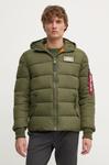 Пуховик Alpha Industries с капюшоном Alpha FD, зеленый - фото 2