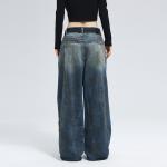 Джинсы унисекс синие A Square Root, синий - фото 4