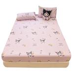 Подогнанная простыня Sanrio, Version A - Dreamy Kuromi - фото