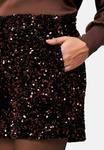 Шорты zero MINI MIT PAILLETTEN, Blackbrown/Brown - фото 4
