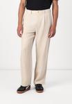 Брюки LOOSE PLEATED TROUSER GAP, Oatmeal Heather - фото