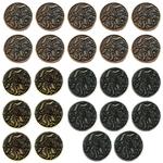 Набор из 24 металлических монет "Змееуст" RGFK - фото