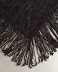 Плед Zara Home Fringed Throw, черный - фото 3