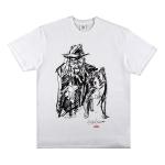 Футболка Supreme x Yohji Yamamoto Scribble Portrait Tee 'White', белый - фото 2