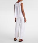 Льняной топ Tacy Velvet, белый - фото 3