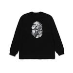 Футболка с длинным рукавом с принтом A BATHING APE, оливковый - фото 3